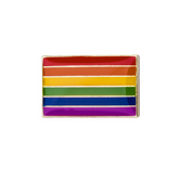 Rainbow Pride Rectangle Enamel Pin Pin PRIDE MODE